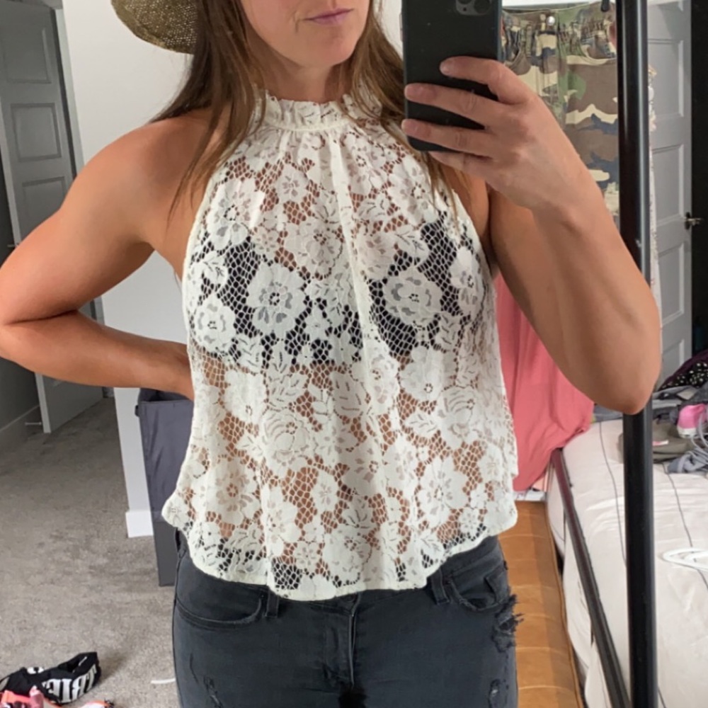 Free People Lace Tank - NWT - Small
